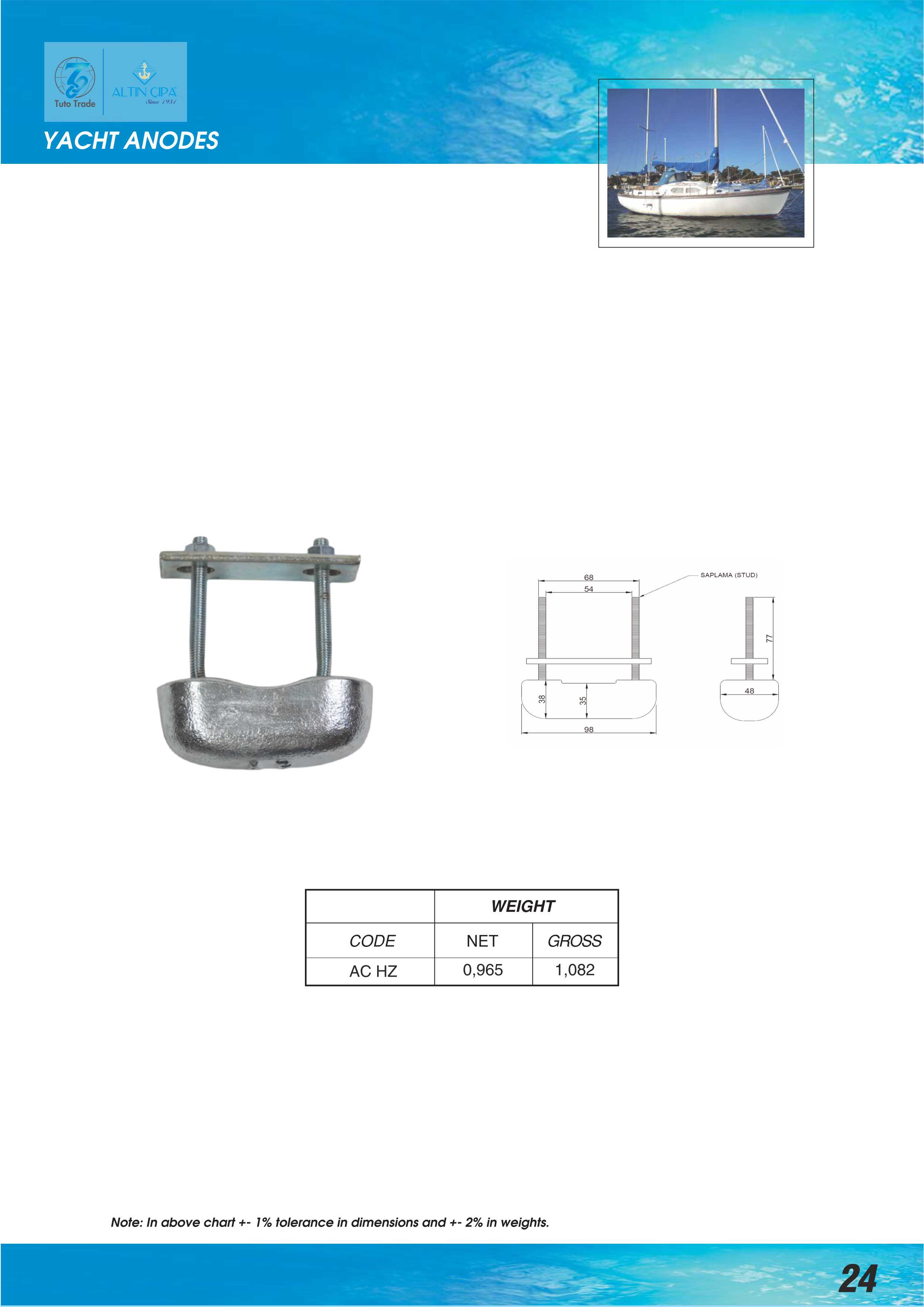 AltınÇıpa Clamp-On Zinc Shaft Anodes for Yachts | No-Weld Protection for Propeller Shafts | MIL-A-18001 & ISO Certified
